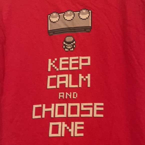 American Apparel Keep Calm And Choose One Men’s Large Red T-shirt - Picture 2 of 4